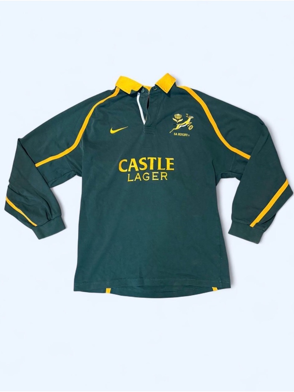 Vintage Nike South Africa Castle Lager Rugby Collared Shirt Men’s Size Small